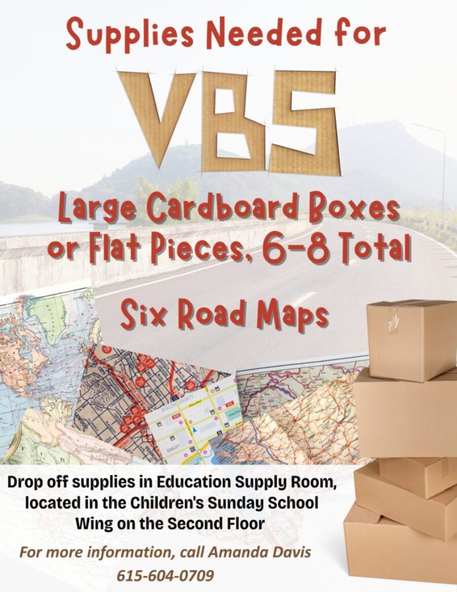 Supplies for VBS 2025 Supplies for VBS 2025