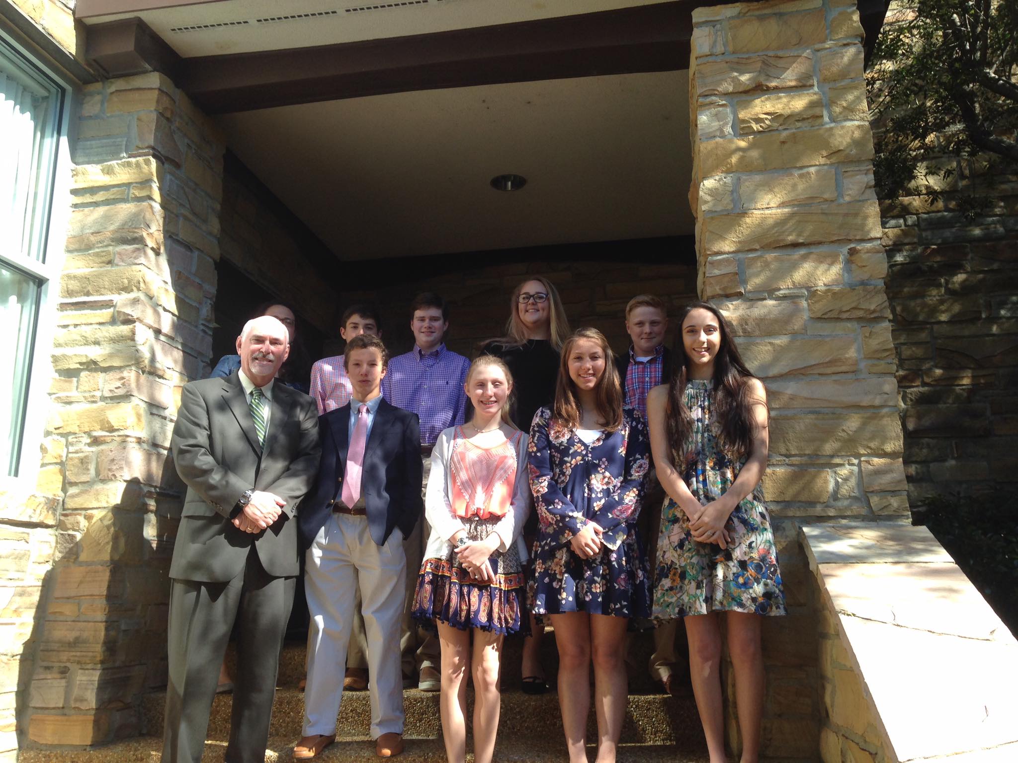 Our 2017 Confirmation class on Palm Sunday!!